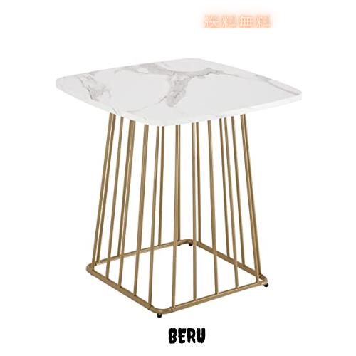 MONCOT サイドテーブル ベッドサイドテーブル サイドテーブル おしゃれ ナイトテーブル: サイド テーブル 大理石 ゴールド 白 ｻｲﾄﾞﾃｰﾌﾞﾙ の通販は