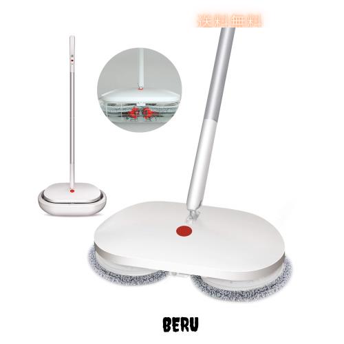 Cleanhome 電動モップ 自動洗浄機能 コードレス 回転モップクリーナー フローリング掃除 自走式 360度回転 スプレーモップ 扇形噴水 充電
