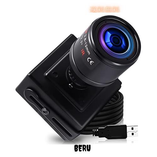 ELP 2.8-12mm 可変焦点レンズ ウェブカメラ 100fps 光学ズーム Webカメラ 200万画素 高速 Webかめら 4倍ズーム Web会議用カメラ 1/2.7” Cの通販はその他パソコン・PC周辺機器