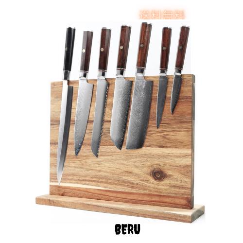 Resafy強力な磁気包丁立て，43cm X 33cm 木製ナイフホルダー,キッチン収納磁気ナイフホルダー,金属ラック, 収納ラック, 木造ナイフホルダの通販は 8,083円