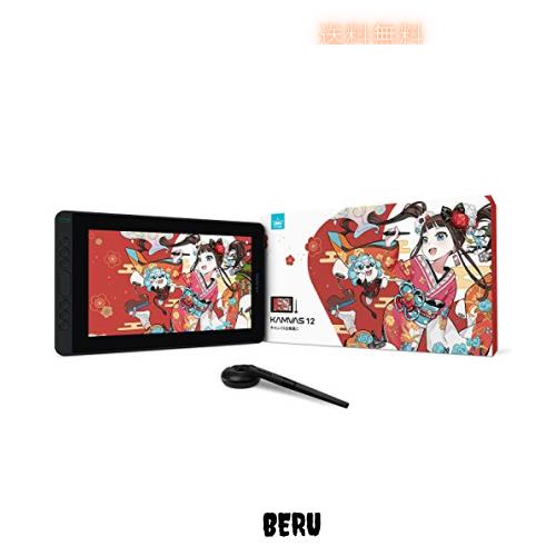 【日本限定】 HUION 液タブ 液晶ペンタブレット Kamvas 12 豪華版 11.6インチ 充電不要ペンPW517 絵描き 写真加工 在宅ワーク ネット授業の通販は