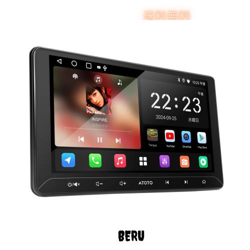 ATOTO A5L 10.1インチAndroid ディスプレイオーディオ、 2DINカーナビ