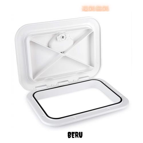 デッキアクセスハッチ デッキアクセスカバー インスペクションハッチ ABS素材 14.75 x 10.6インチ 滑り止めの表面 垂直取り付け 180°ヒの通販は 6,027円