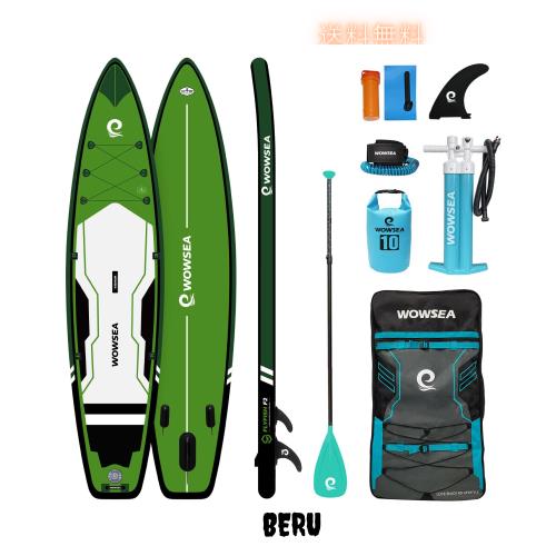 WOWSEA Flyfish F2 SUP サップ アップパドルボード サップボード 12’(365cm)×32”(81.5cm)×6”(15cm) グリーン パドルボード | レーシン