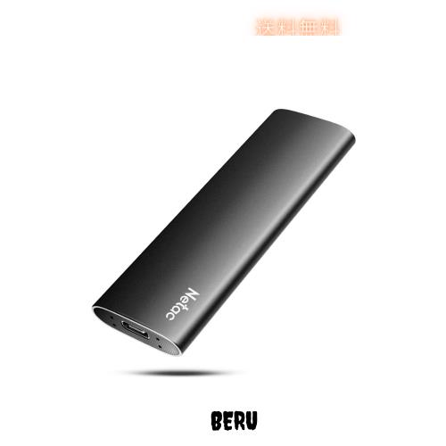 Netac SSD 外付け 500GB USB3.2 Gen2 Type-C 最大550MB/s ポータブル アルミ筐体 PS4/Android スマホ/Xbox拡張 Type-C/A対応 軽量/耐衝撃