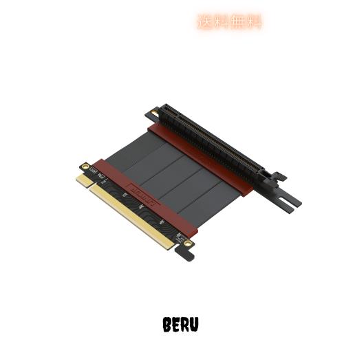 LINKUP ウルトラ PCIe 4.0 X16ライザーケーブル[RTX4090 RX6950XT x570 B550 Z690テスト済み] 超極高速シールド垂直GPUマウント ゲーム用の通販は