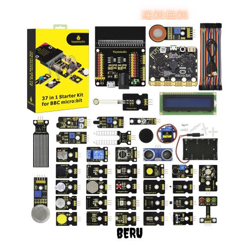KEYESTUDIO 37センサースターターキット Micro:bit V2付き、10代から大人まで簡単に学べるmicrobitコーディングの通販は