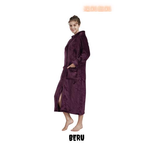 HONOUR FASHION 着る毛布 フード付き メンズ レディース ロング ルームウェア パジャマ もこもこ あったか 防寒 秋冬 ワンマイル ボア ガの通販は 4,829円