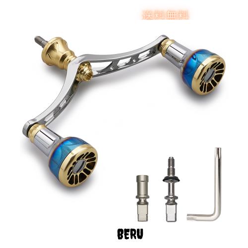 HEIGHTEN 98/110mm リール ハンドル シマノ(Shimano) ダイワ(DAIWA) 通用 スピニングリール用 Arch Engine Series (98mm - ガンメタル＆