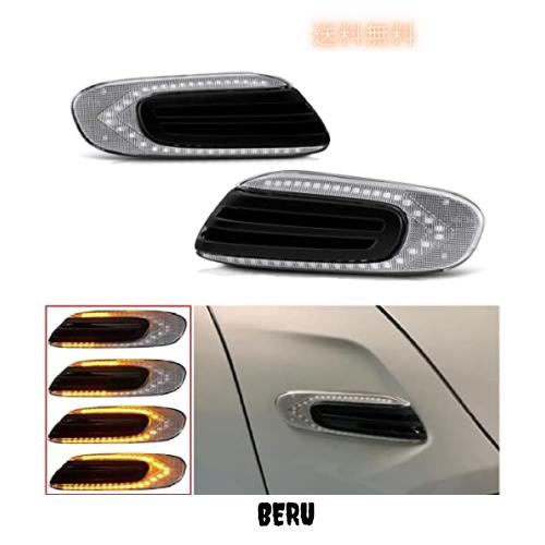 LED サイドマーカー シーケンシャルウインカー 流れるタイプ ダイナミック 高輝度LED搭載 キャンセラー内蔵 BMW Mini クラブマン F55 ハの通販は 5,413円