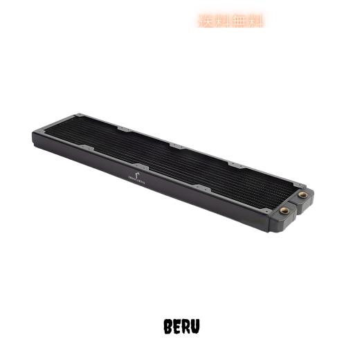 Dracaena 480mm コンピューターラジエーターCPUヒートシンク用銅水冷クーラー-液体熱交換器デュアルG1/4ポート