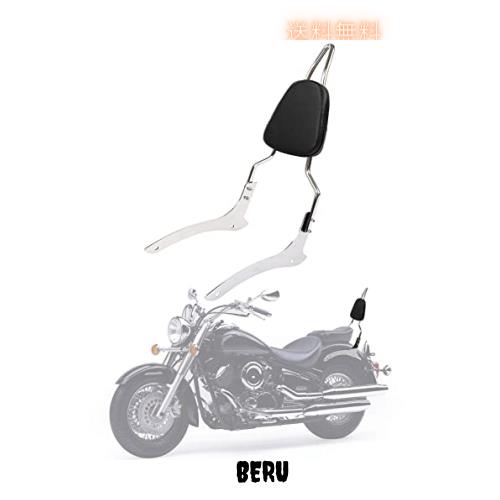 バイク用 シーシーバー リアキャリア付き タンデムバー 背もたれ バックレスト ヤマハ V-Star XVS 1100 Classic 2000-2006 2007 2008 200