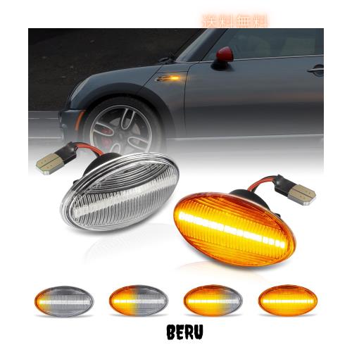 POPMOTORZ LED サイドマーカー シーケンシャル ウインカーBMWミニ用 R50 R53 R52 ミニ ワン クーパー クーパーS コンバーチブル 流れるウの通販は 5,168円