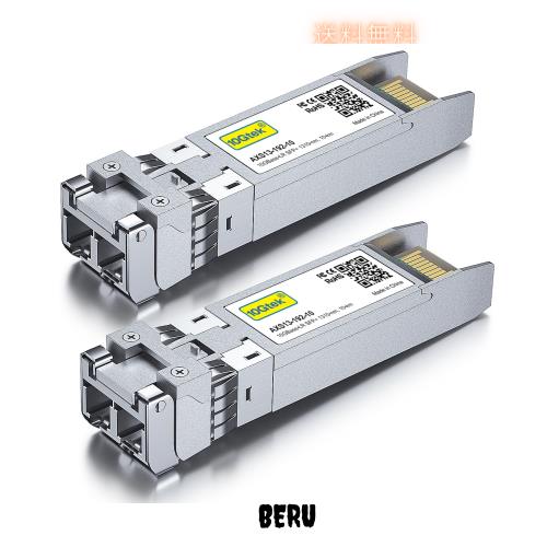 10Gtek 10GBase-LR SFP+モジュール, 10G 1310nm SMF, 最大10km, 光トランシーバ, Cisco SFP-10G-LR、Netgear、Meraki MA-SFP-10GB-LR、Ub 6,757円