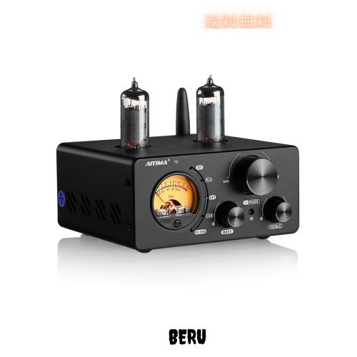 AIYIMA T9 Bluetooth 5.0 100W*2チューブアンプ 2.0チャンネル 真空管 USB DACステレオHiFiホームオーディオデジタルアンプ RCA/COA/Opt/