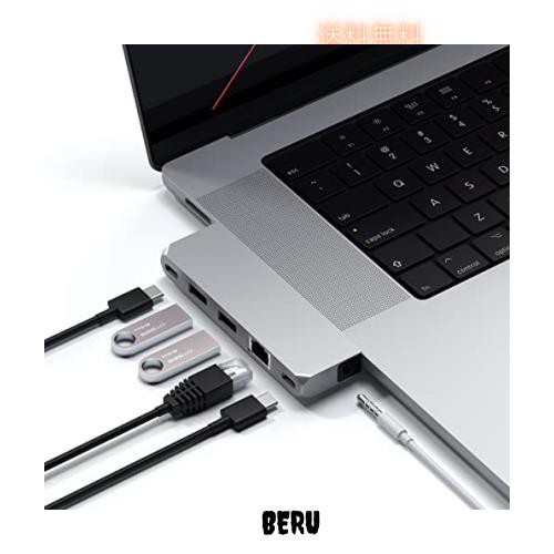 Satechi USB-C Proハブ ミニ 6-in-2 (シルバー) USB4 USB-A/Cデータ イーサネット 音声ジャック (MacBookPro Air M1 M2 M3対応)の通販はその他パソコン・PC周辺機器