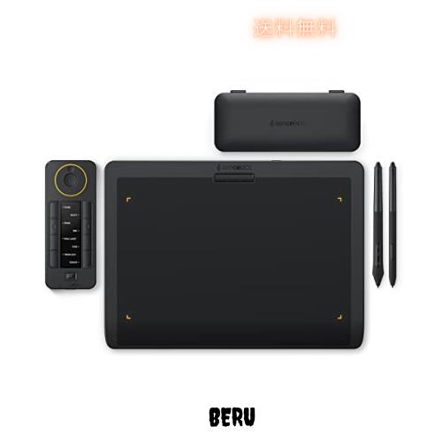 XENCELABS ペンタブレット Medium クイッキーズリモート付き 板タブ ペンタブ 描画面のアスペクト比16:9 超薄型8mm 8192筆圧レベル ±60