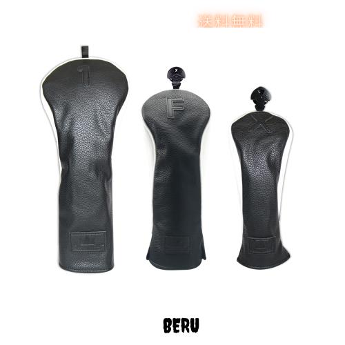 CRAFTSMAN(クラフトマン) ゴルフウッドカバー クラブヘッドカバー 3個セット（1FX） ドライバー用・フェアウェイウッド用・ユーティリテ