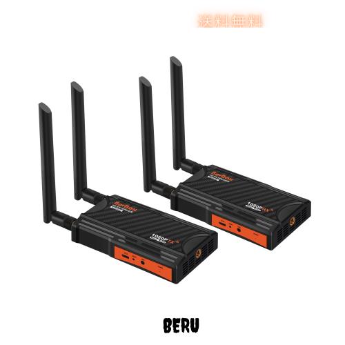 ワイヤレス hdmi 送受信機、1080P HD無線HDMI 820フィート(250m)、 2.4G/5GワイヤレスHDMI拡張キット、赤外線リモコン機能付き無線HDMI送