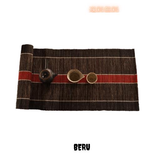 【慕布?MOBUKIA】テーブルランナー 手織り布 ちょま生地夏布 天然素材シンプル 素朴なモダン 中華風和風侘寂わびさび禅茶席 断熱テーブルの通販は 6,298円