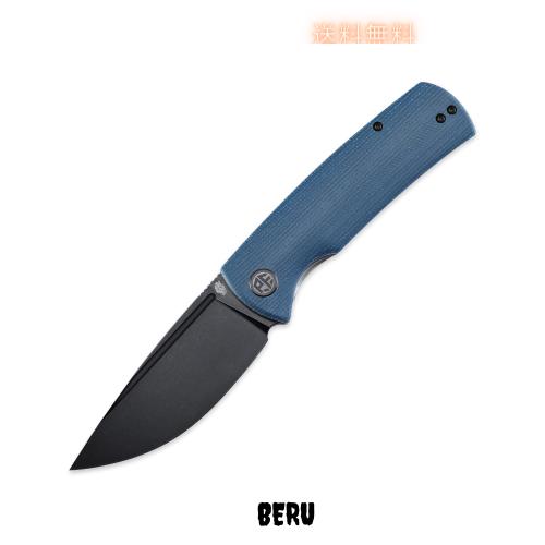 Petrified fish PFP01 Beluga 折りたたみナイフ3.62インチK110サテンブレードスチールMicartaハンドルEDCアウトドアキャンプ用ポケット折