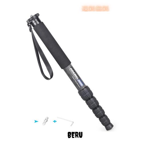 INNOREL 一脚 カメラ用 カーボン製 26lb/12kg耐荷重 5セクション伸縮可能 コンパクト 便利 軽量 旅行用（RM325C）