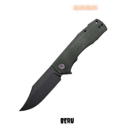 Petrified fish PFP03 Victor 折りたたみナイフ3.58インチK110サテンブレードスチールMicartaハンドルEDCアウトドアキャンプ用ポケット折