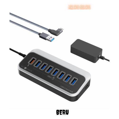 SETMSPACE usbハブ 3.0 8ポート 5Gbps 高速転送 ミニマリスト ハブ usb usb3.0 ハブ type-a usb ポート usb増設 ノートブック用 Windowsの通販は 5,341円