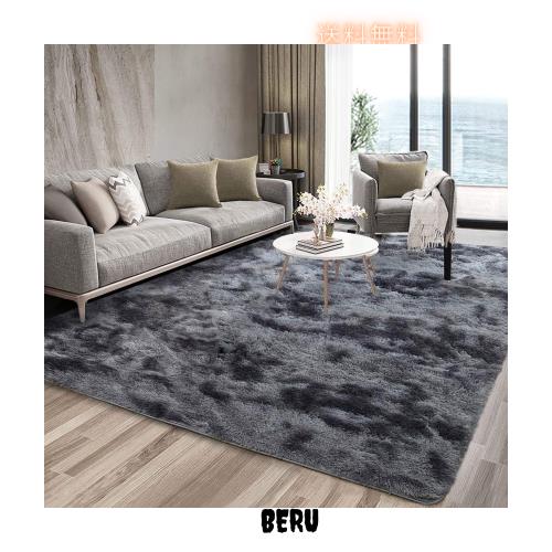 カーペット SpyFlyLie 洗えるラグ 北欧 長方形 ラグマット極厚毛足約