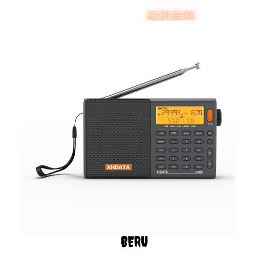 XHDATA D-808 ポータブルラジオ FM AM SW LW ワイドFM エアバンド SSB BCL DSP RDS ポケットラジオ 防災 高感度 小型 電池式 充電式 スリ