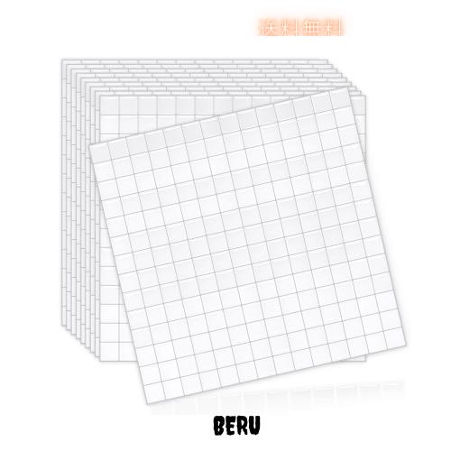 MORCART「超かわいいmini格子」タイルシール 防水 耐熱 キッチン 洗面所 トイレ DIY 家具やアイテムの装飾 タイルシート 壁紙シール 3D