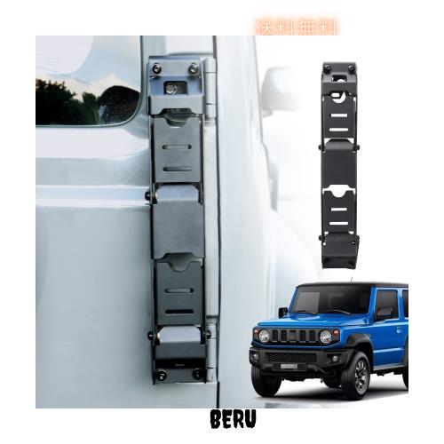 Marchfa ジムニー jb64 専用 リアラダー ドアステップラダー ヒンジ折りたたみ ブラック 洗車補助用 テールラダー クロカン ハシゴ カスの通販は