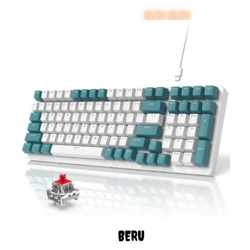 ZIYOU LANG K3メカニカルキーボード ゲーミングキーボード 98キー コンパクト 独立キースイッチ TKL金属製バネ オンボードメモリ リニアの通販は