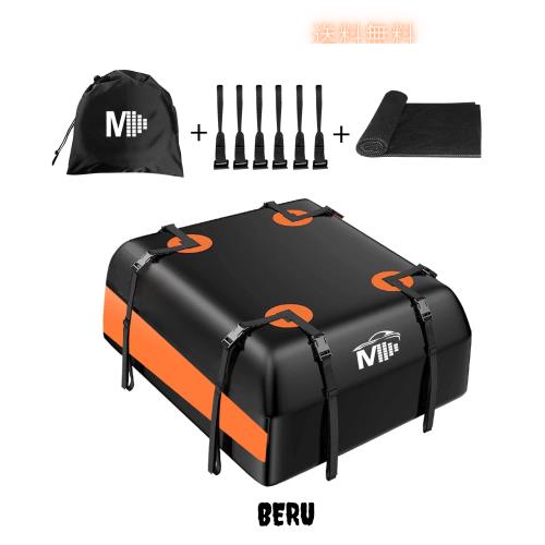 ルーフバッグ 車用ルーフキャリアバッグ 屋根バッグ 415L 大容量 600D PVC IPX6 完全防水 防塵 折りたたみ式 携帯便利 レール不要 アウトの通販は