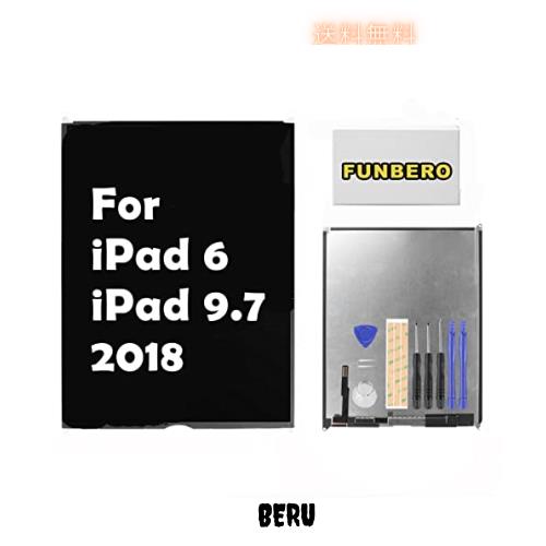 Funbero For iPad 9.7 2018 iPad 6 A1893, A1954 交換修理用 LCD 液晶パネル,インナーパネル交換 LCDディスプレイ (タブレットPC LCD交換