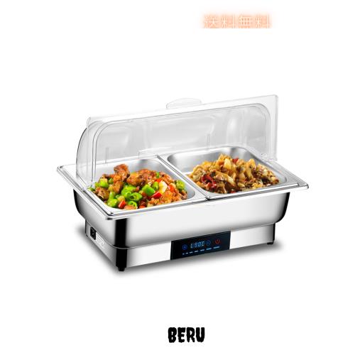 ビュッフェサーバー チェーフィングディッシュ chafing dish 9L 湯煎式 ステンレス製 保温調理鍋 ビュッフェサーバー food warm 温度調整
