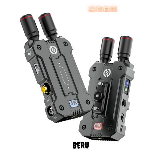 Hollyland Mars 4K ワイヤレスHDMI SDI＆HDMI無線映像伝送システム 4K/30fpsハイスピード伝送 23.98/29.97/59.94fps対応可能 2-4フラット