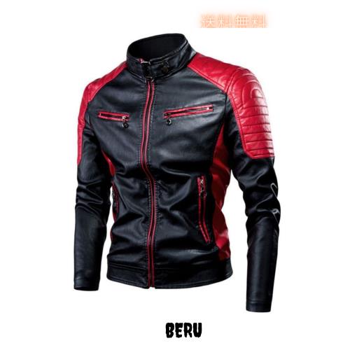 [チーアン　Ｔｉａｎｎ] バイクジャケット ライダースジャケット メンズ 革ジャン レザージャケット 防風 防寒 バイク用 ブルゾン オートの通販は 7,570円