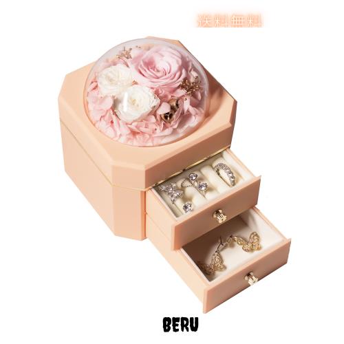 ORANGESCE 大容量 プリザーブドフラワー ジュエリーボックス 枯れない花 女性 女友達 彼女 母 贈り物 として 大切な人へ感謝の気持ちを伝の通販は 5,509円