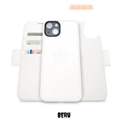 Dreem フィボナッチ（Fibonacci）2イン1 財布型ケース Apple iPhone 14 ＆ iPhone 16e用 - 高級ヴィーガンレザー製 マグネット着脱式 耐衝