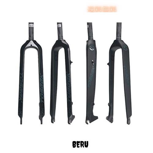 PLATT 自転車用フォークフルカーボン 超軽量 ストレートチューブ ディスクブレーキ マウンテンバイクフォーク MTB 26/27.5/29インチ