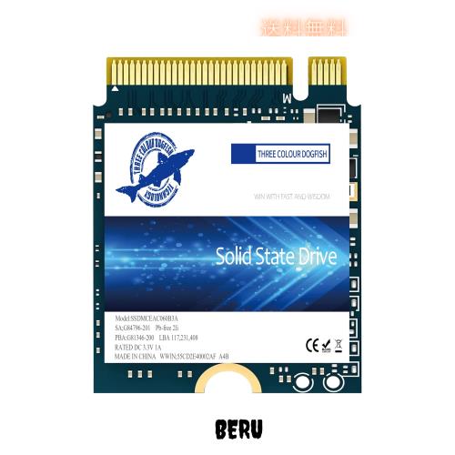 Dogfish SSD 1TB, M.2 2230 SSD, NVMe 1TB PCIe 3.0 内蔵SSD読み込み速度最大2400MB/s, 低消費電力, Steam DeckやMicrosoft Surfaceなど