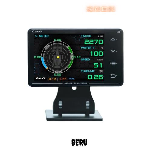 新型 LUFI XS OBD2 メーター 英語版 車HUD OBD+GPSモード ヘッドアップディスプレイ 多機能デジタルメーター 車載スピードメーター タコ