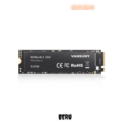 Vansuny 内蔵SSD 512GB PCle 3.0 NVMe M.2 SSD 3D NAND NVMe M.2 2280 内蔵ソリッド ステート ドライブ PCIe SSD より高速な PC とラップの通販は 10,461円