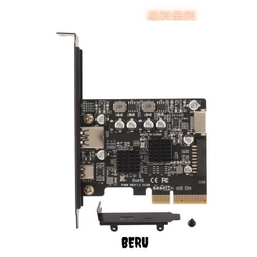 PCIe to USB 3.2 Gen 2 カード、10Gbps PCI Express 拡張カード、USB Type A、Type C、前面 Type E ポート、デスクトップ コンピューターの通販はその他パソコン・PC周辺機器