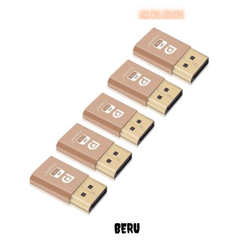 DispalyPort ヘッドレス ゴースト ディスプレイエミュレータ ブルーライト付き PC 4K DP ダミープラグ (ヘッドレス対応 1080(60Hz)〜3840の通販は