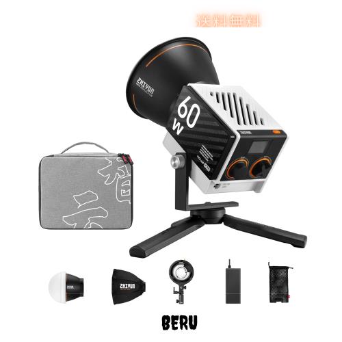 [公式旗艦店] ZHIYUN MOLUS G60 COMBO LEDビデオライト 60W,撮影ライトCRI 96+ TLCI 97+ Bluetoothとアプリケーションによる輝度制御「一