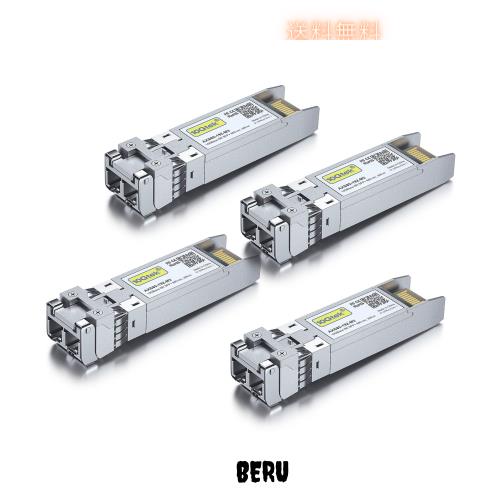 10Gtek 10GBase-SR SFP+モジュール,10G 850nm MMF,最大300m,光トランシーバ,Cisco SFP-10G-SR、Meraki MA-SFP-10GB-SR、Netgear、Ubiquitの通販は