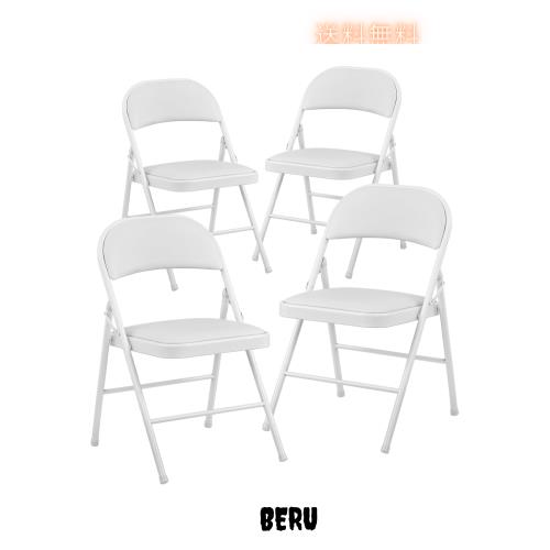 BOOSDEN 折りたたみ パイプ椅子 2脚セット 折り畳み椅子 折りたたみチェア おりたたみいす 背もたれ 会議 椅子 イス ダイニングチ BOOSDEN パイプ椅子 2脚セット 折りたたみチェア ミーティングチェア