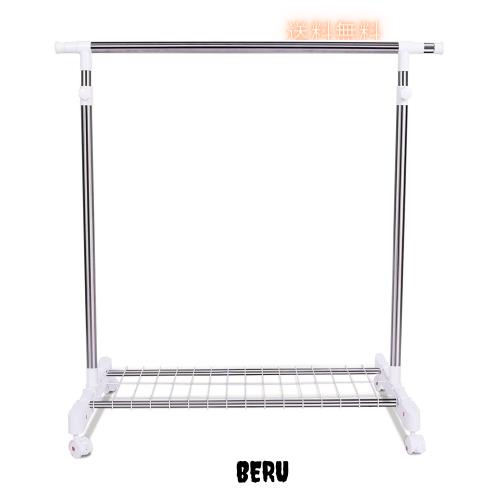 パイプハンガーラック シングル 直径26.5mm 幅90~155×奥行43×高さ90~160cm 高さ調節 縦横伸縮 キャスター ネット付き 耐荷重40kgの通販は 4,948円